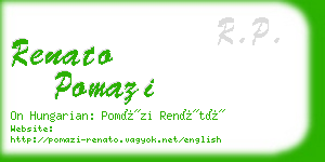 renato pomazi business card